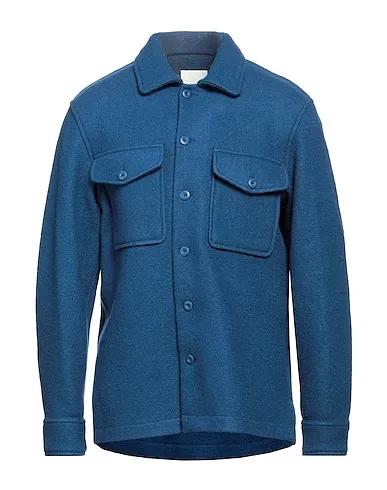 Blue Boiled wool Jacket