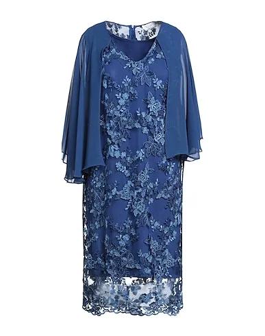 Blue Chiffon Midi dress