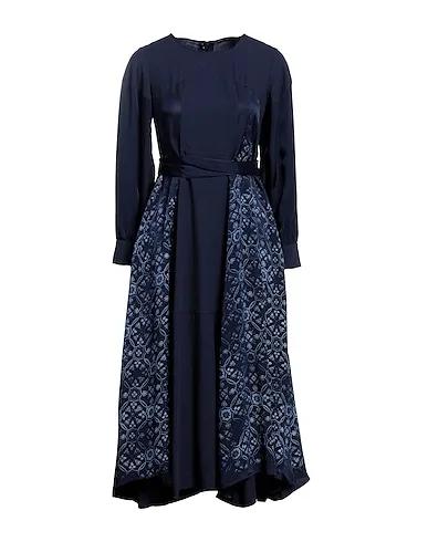 Blue Cotton twill Long dress