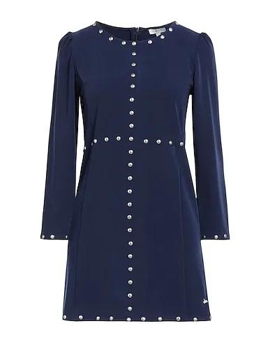 Blue Cotton twill Short dress