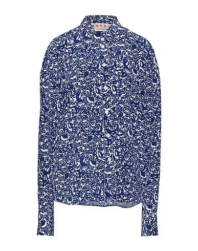 Blue Crêpe Floral shirts & blouses