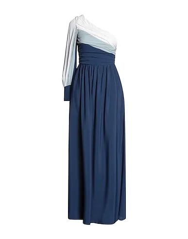 Blue Crêpe Long dress