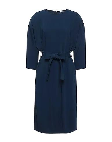 Blue Crêpe Midi dress