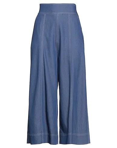 Blue Denim Cropped pants & culottes