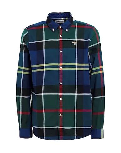 Blue Flannel Checked shirt STANFORD TAI
