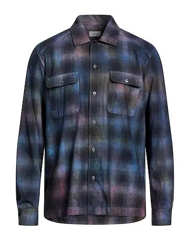 Blue Flannel Patterned shirt