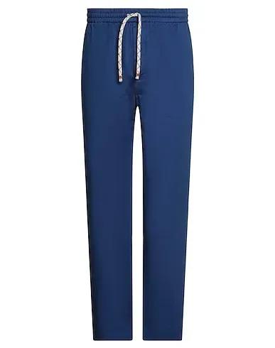 Blue Gabardine Casual pants