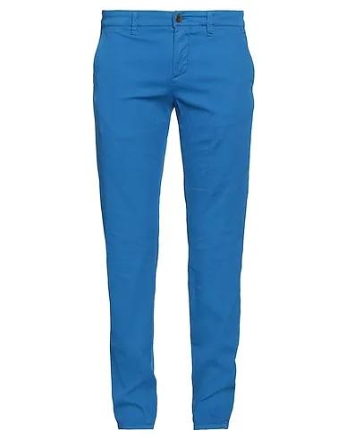 Blue Gabardine Casual pants