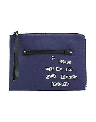 Blue Gabardine Handbag