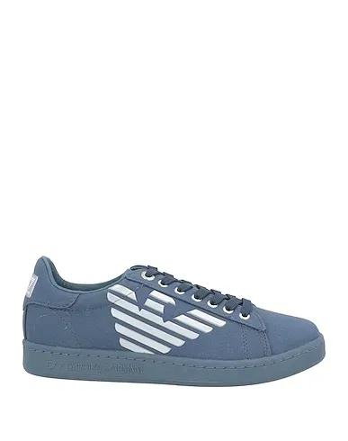 Blue Gabardine Sneakers