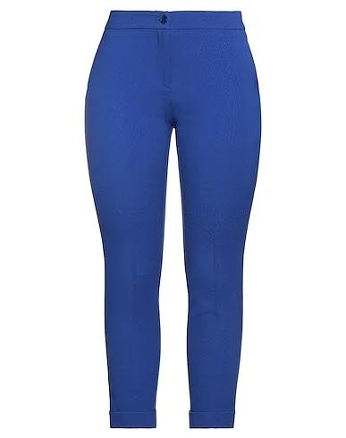 Blue Jacquard Casual pants