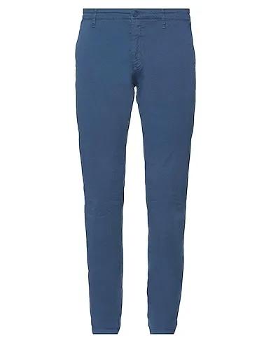 Blue Jacquard Casual pants