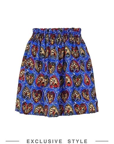 Blue Jacquard Mini skirt