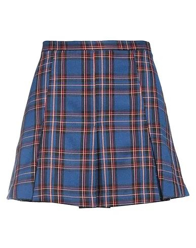 Blue Jacquard Mini skirt