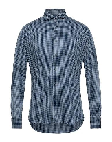 Blue Jersey Checked shirt