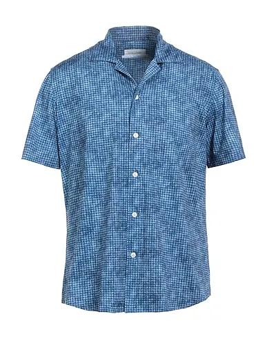 Blue Jersey Patterned shirt