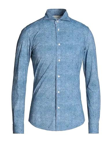 Blue Jersey Solid color shirt