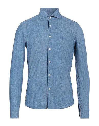 Blue Jersey Solid color shirt