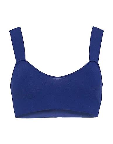Blue Knitted Crop top