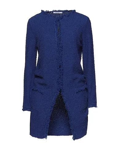 Blue Knitted Full-length jacket