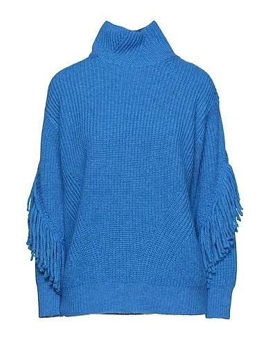 Blue Knitted Turtleneck
