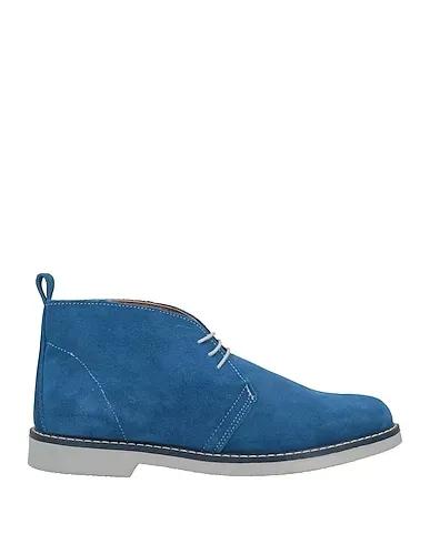 Blue Leather Boots