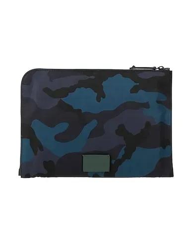 Blue Leather Handbag