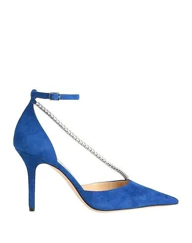 Blue Leather Pump