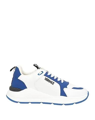 Blue Leather Sneakers