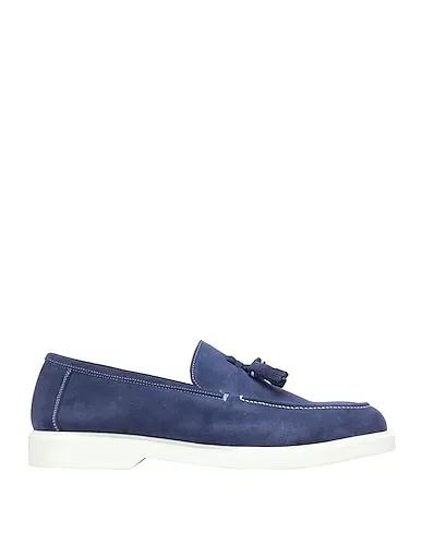 Blue Loafers SUEDE TASSELLED RUBBER-SOLE LOAFER
