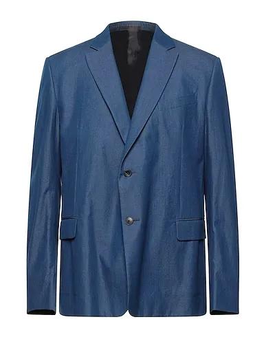 Blue Plain weave Blazer