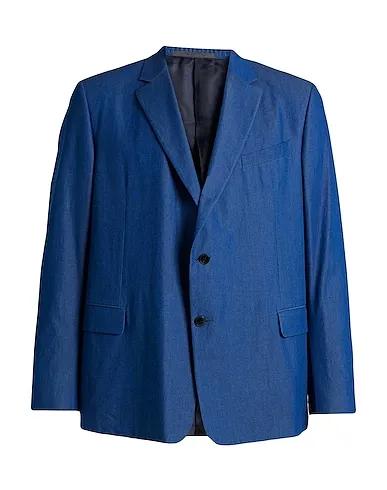 Blue Plain weave Blazer