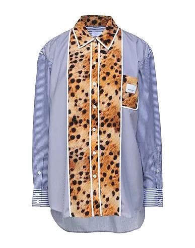 Blue Plain weave Striped shirt