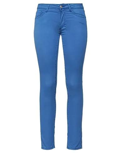Blue Satin Casual pants