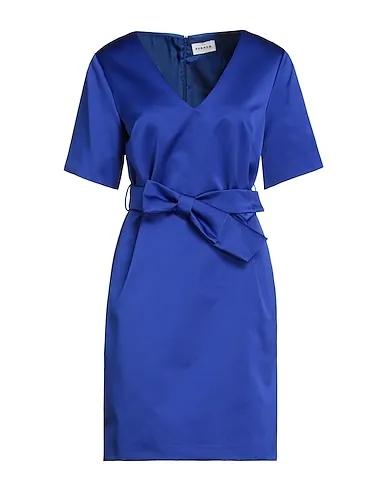 Blue Satin Short dress