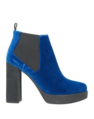 Blue Velvet Ankle boot