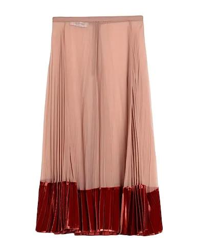Blush Crêpe Midi skirt