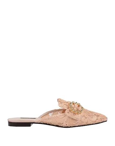 Blush Lace Mules and clogs