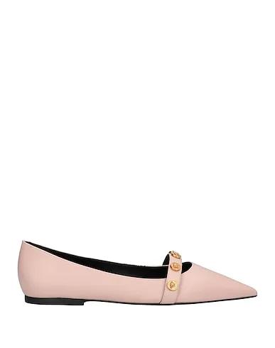 Blush Leather Ballet flats