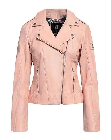 Blush Leather Biker jacket