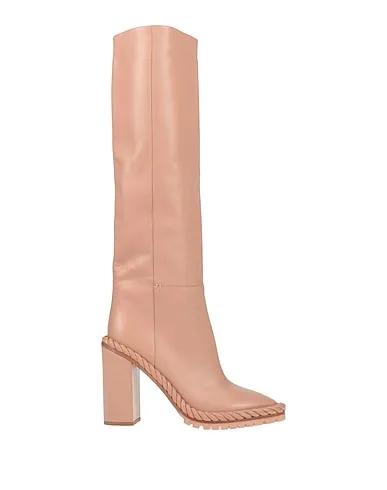 Blush Leather Boots