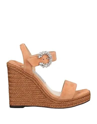 Blush Leather Espadrilles