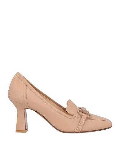 Blush Leather Loafers