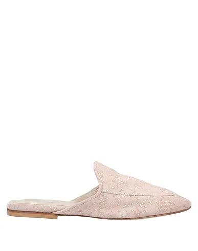 Blush Leather Mules and clogs