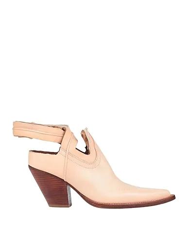 Blush Leather Mules and clogs
