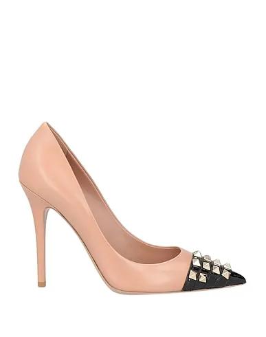 Blush Leather Pump