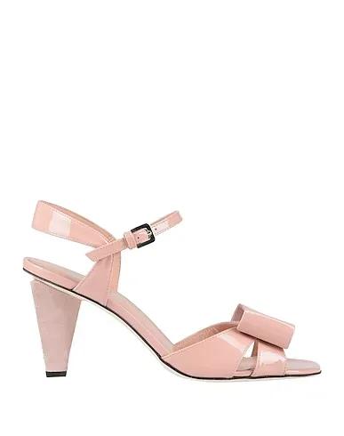 Blush Leather Sandals