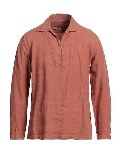 Blush Plain weave Linen shirt