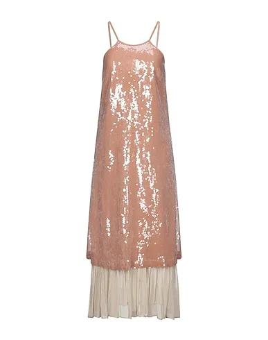 Blush Plain weave Midi dress