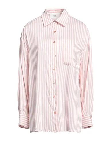 Blush Plain weave Patterned shirts & blouses